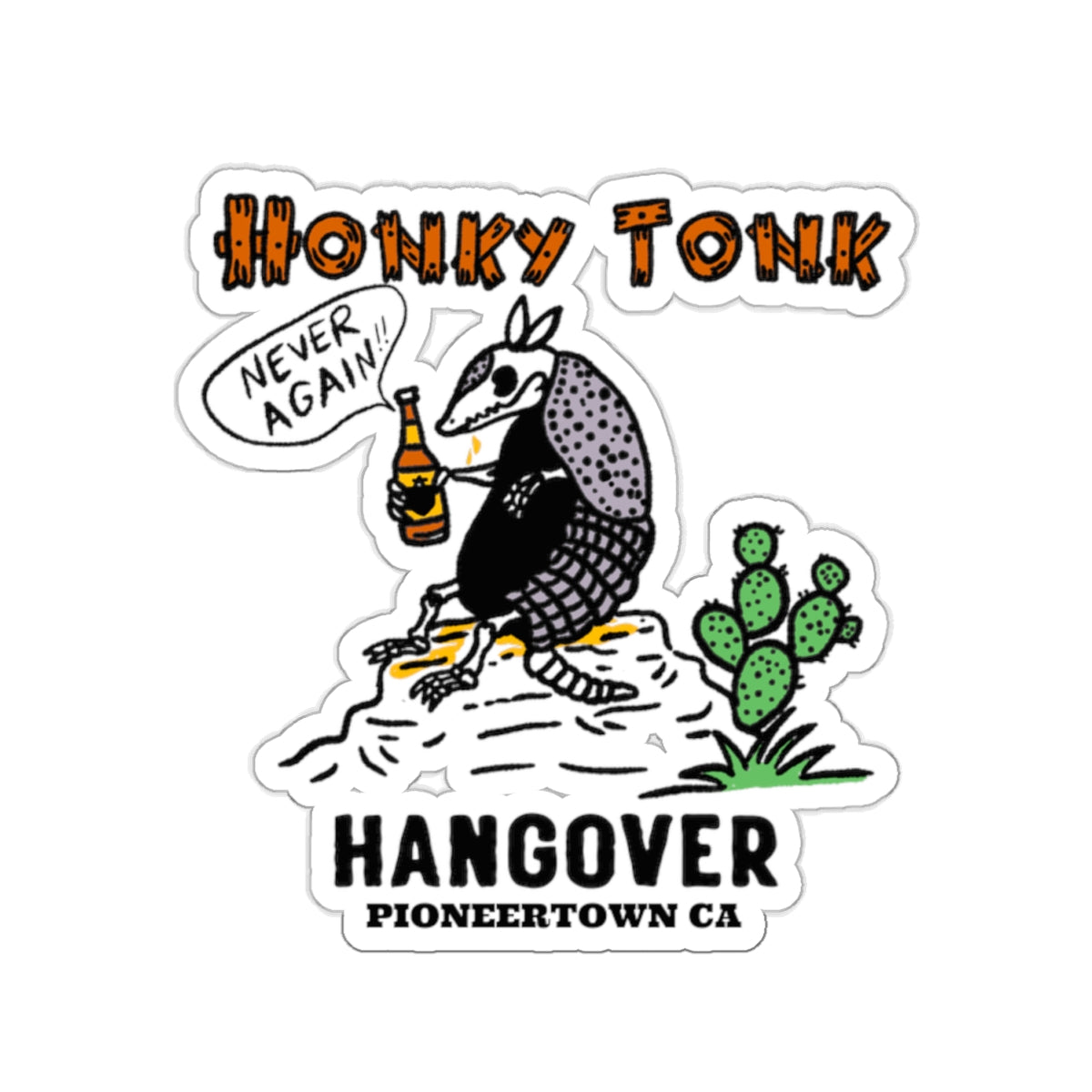 Honky Tonk Hangover Sticker