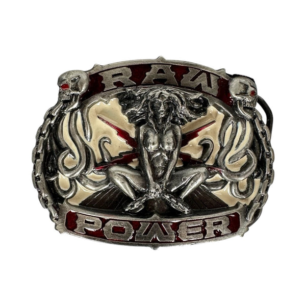 Vintage Raw Power Belt Buckle